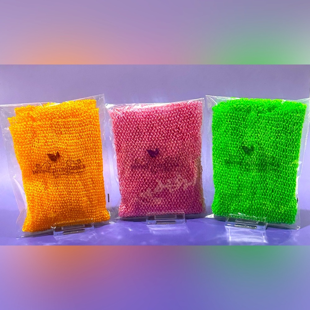 African Exfoliating Net Sponge - Made In Ghana, West Africa.